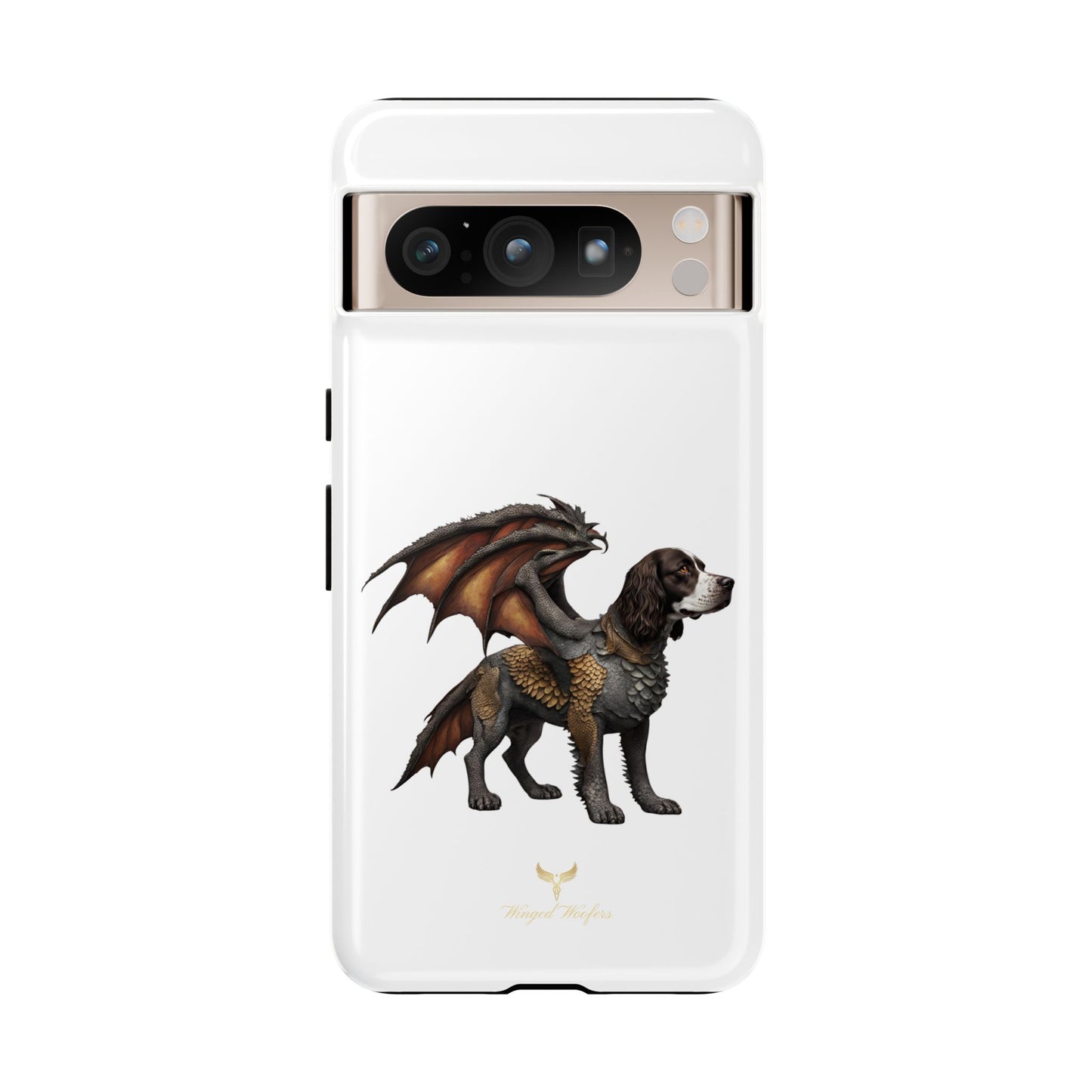 Fantasy Springer Spaniel as a Dragon Phone Case - Tough Cases for Pet Lovers