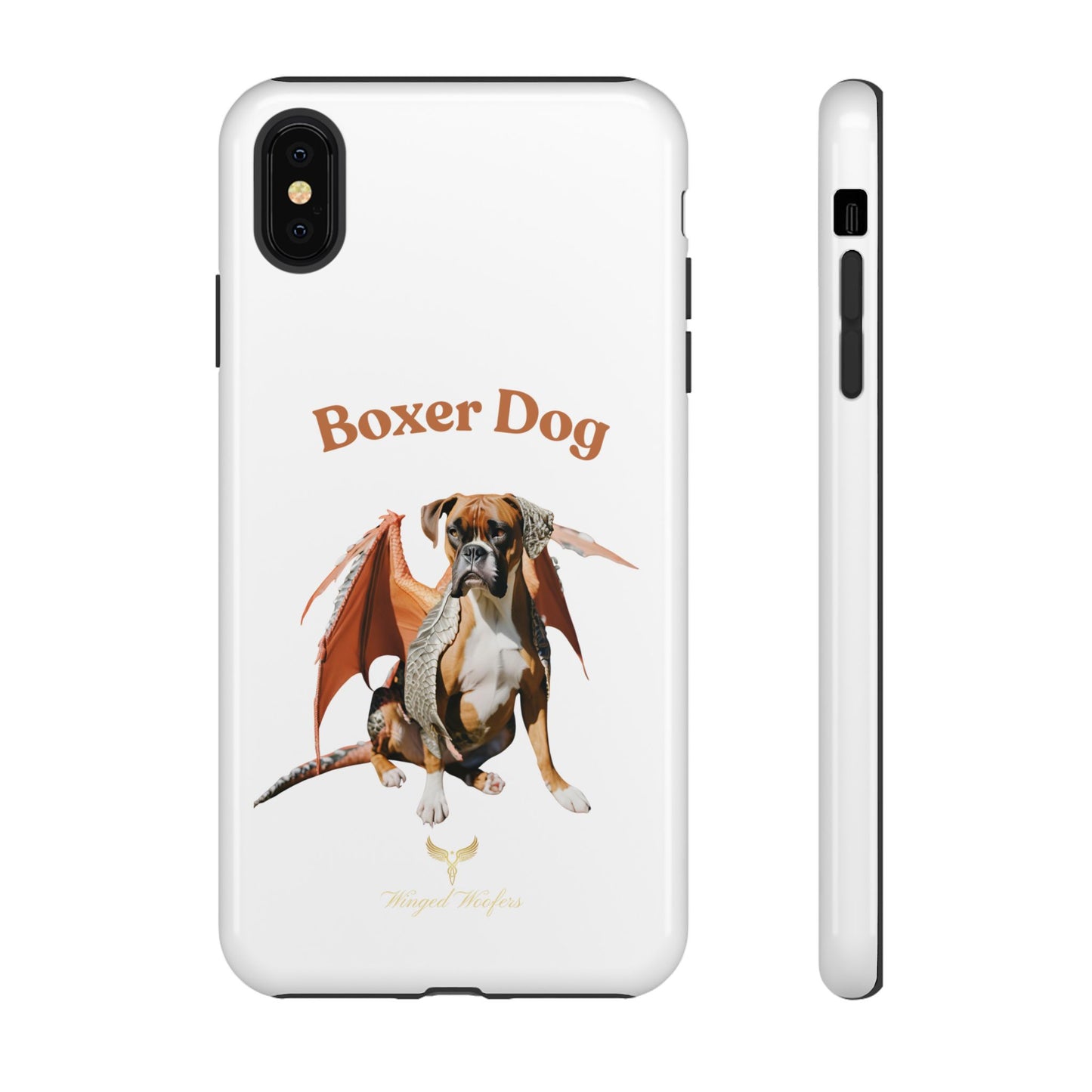 Boxer Dog Dragon Art Phone Case - Tough Cases