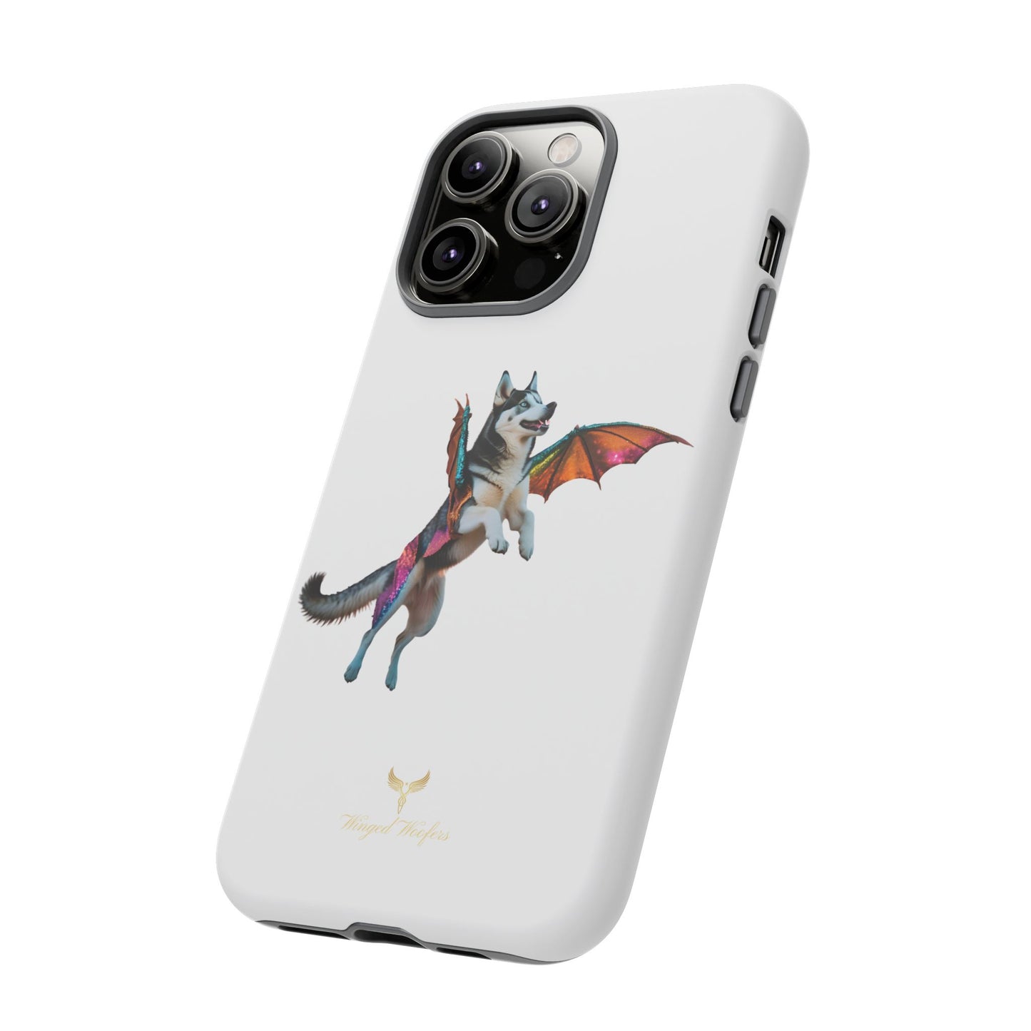 Magical Husky Pet Phone Case - Winged Dog Design | Tough Cases | Unique Animal Lover Gift