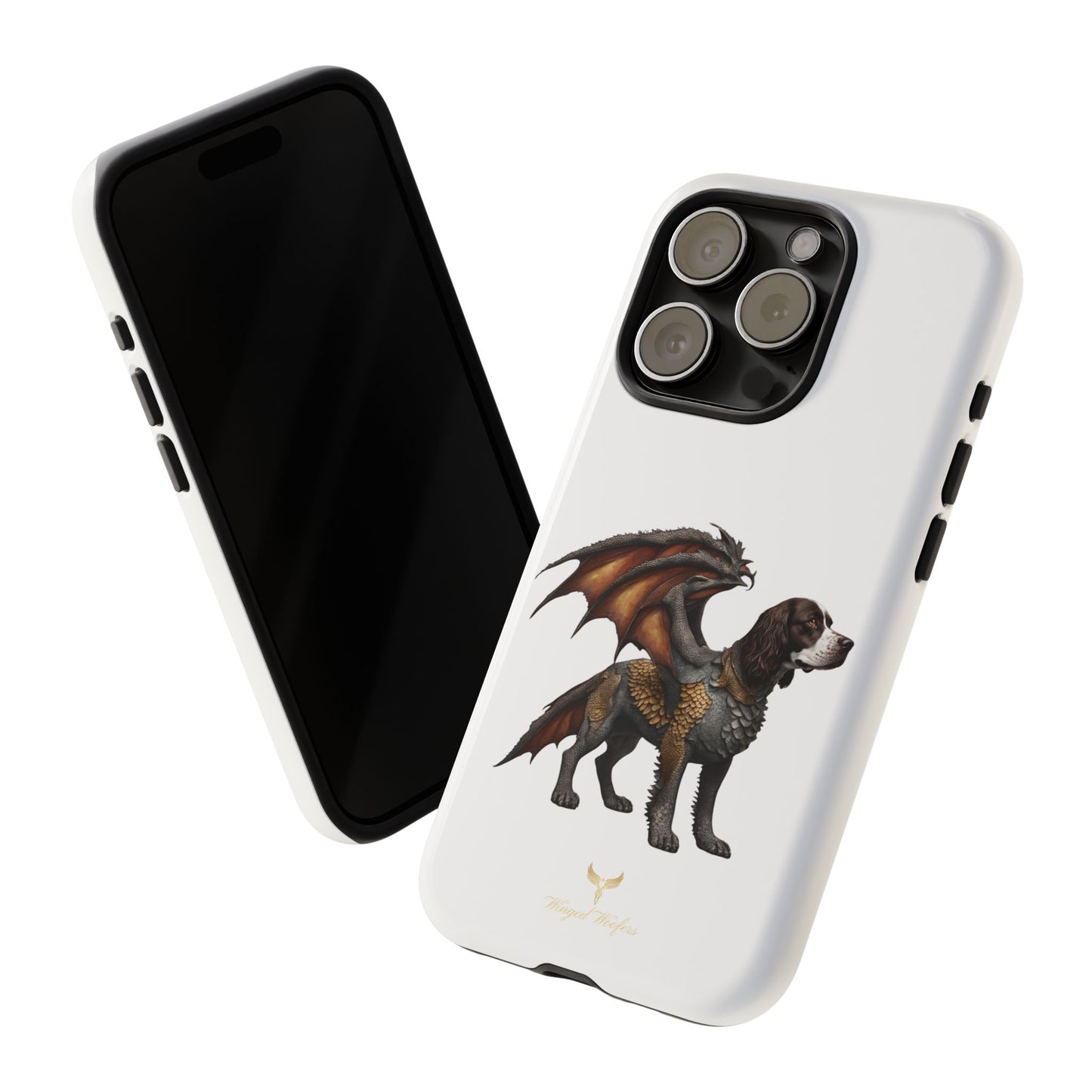 Fantasy Springer Spaniel as a Dragon Phone Case - Tough Cases for Pet Lovers