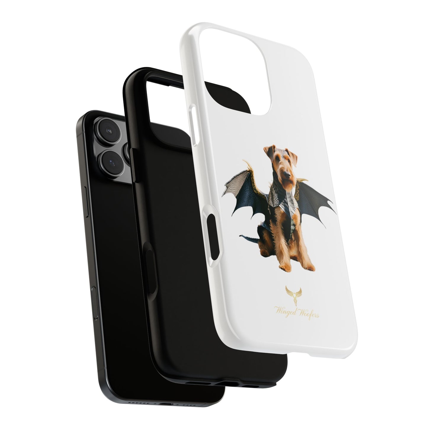 Cool Dragon Airedale Terrier Dog Phone Case - Tough Cases for Pet Lovers