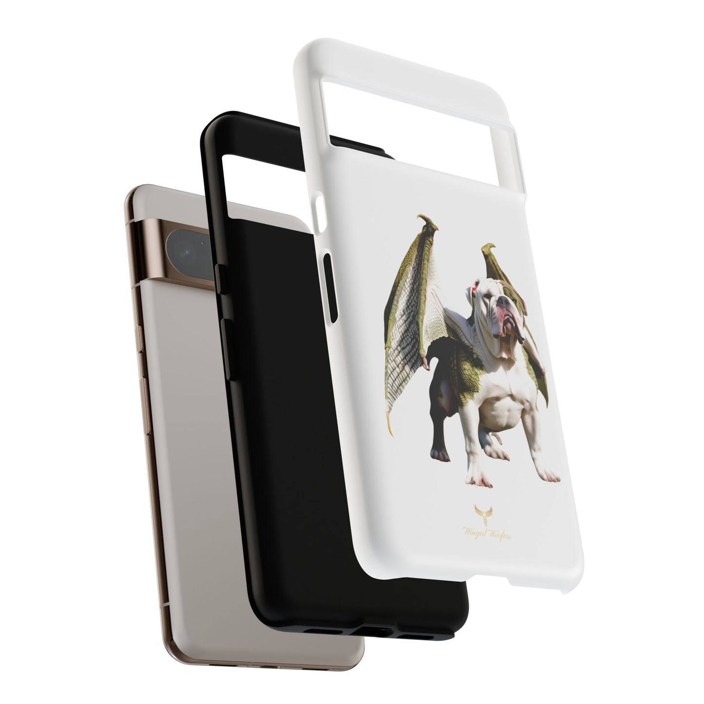 English Bulldog Dragon Phone Case - Tough & Unique Design