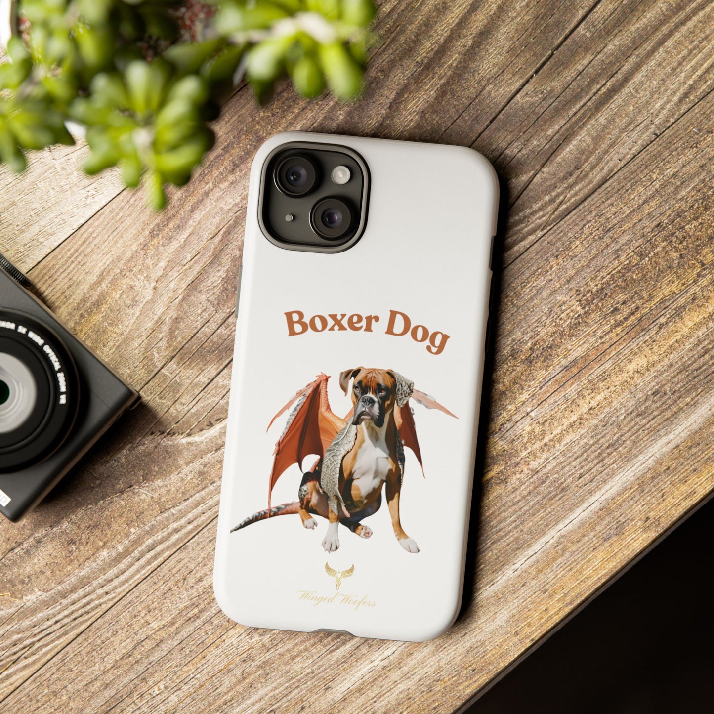 Boxer Dog Dragon Art Phone Case - Tough Cases