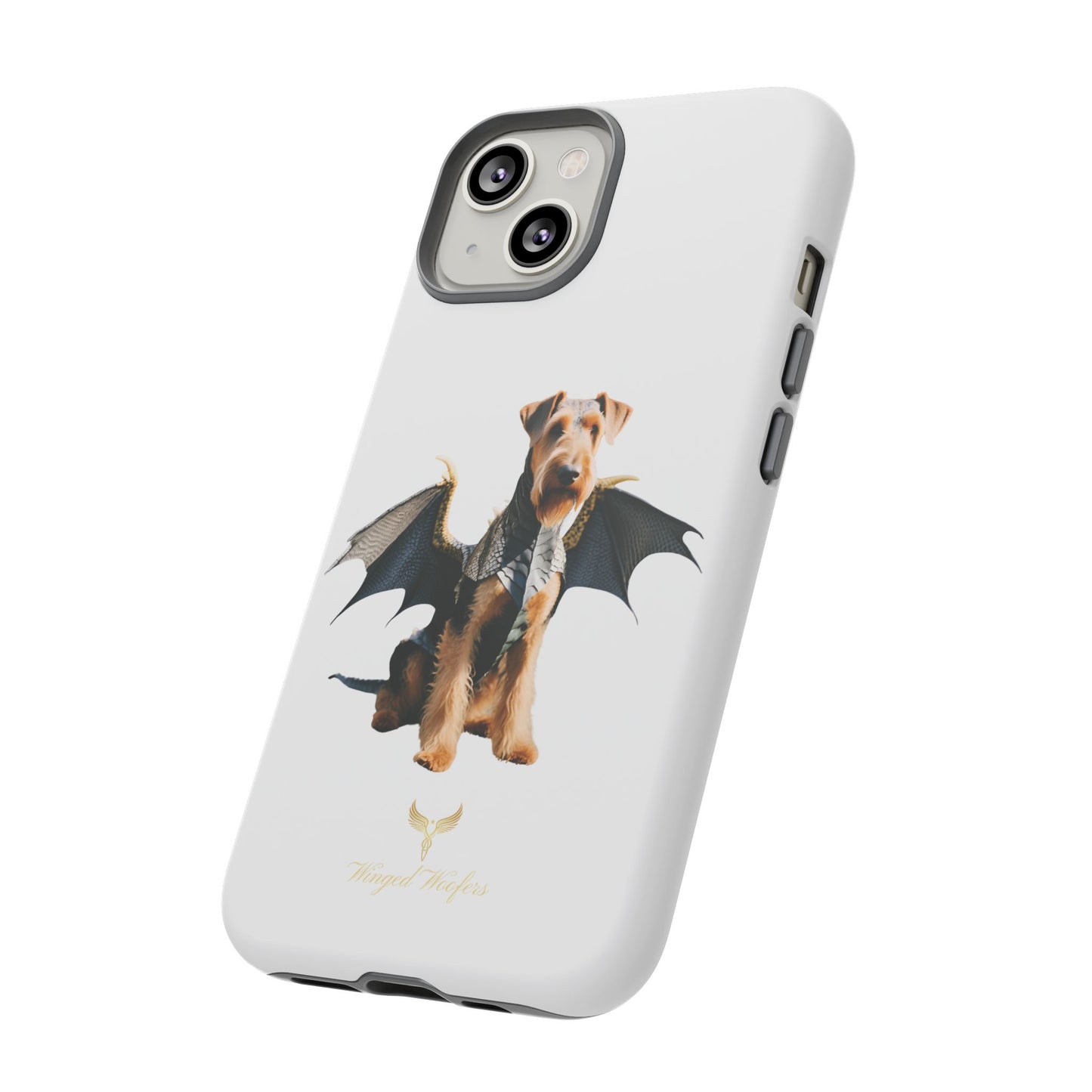 Cool Dragon Airedale Terrier Dog Phone Case - Tough Cases for Pet Lovers