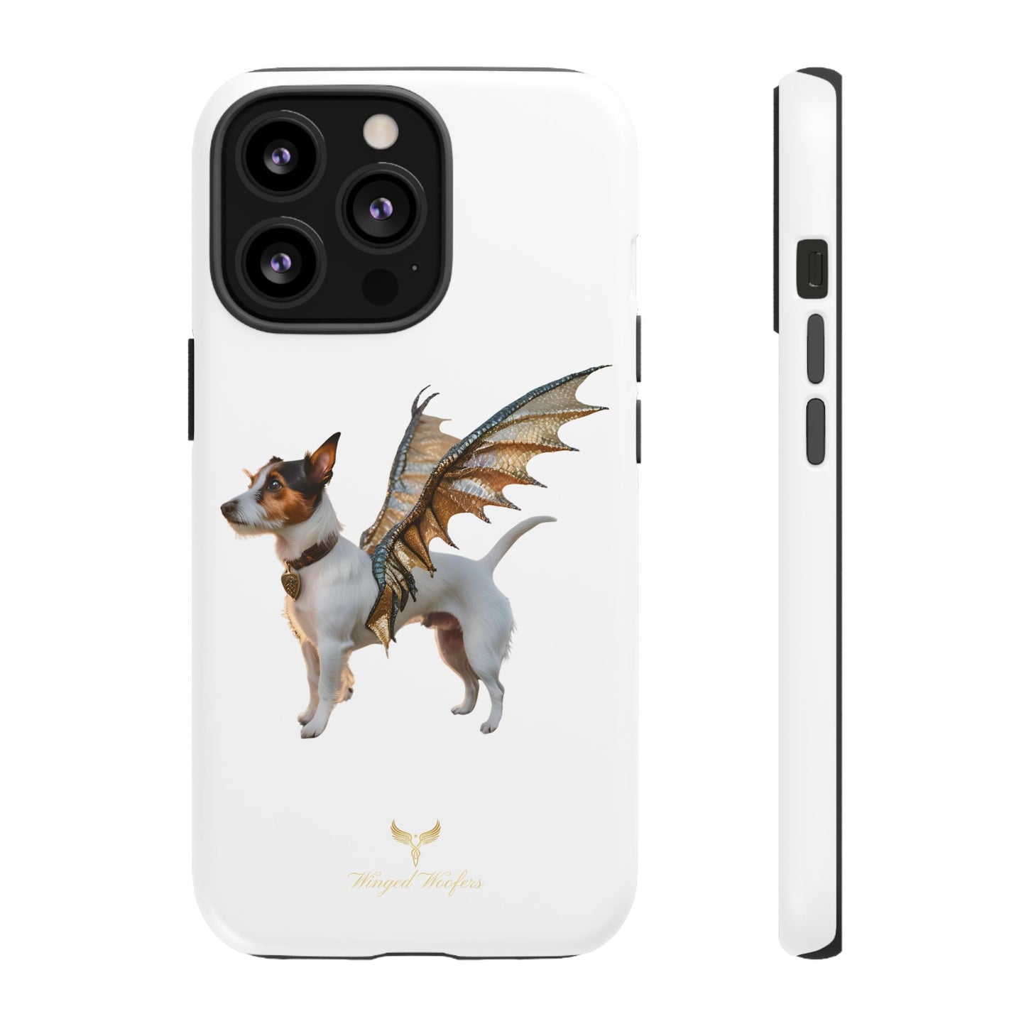 Fantasy Pet Phone Case - Tough Cases with Winged Jack Russell Dog Design