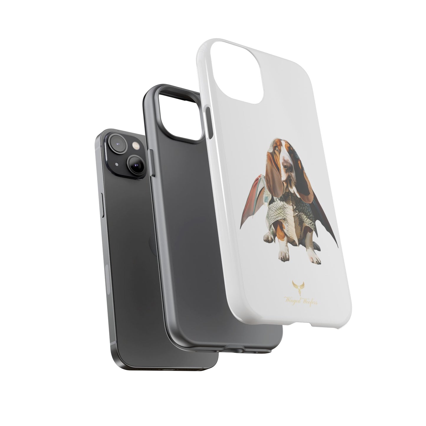 Whimsical Basset Hound Dog Phone Case - Tough Cases for Animal Lovers