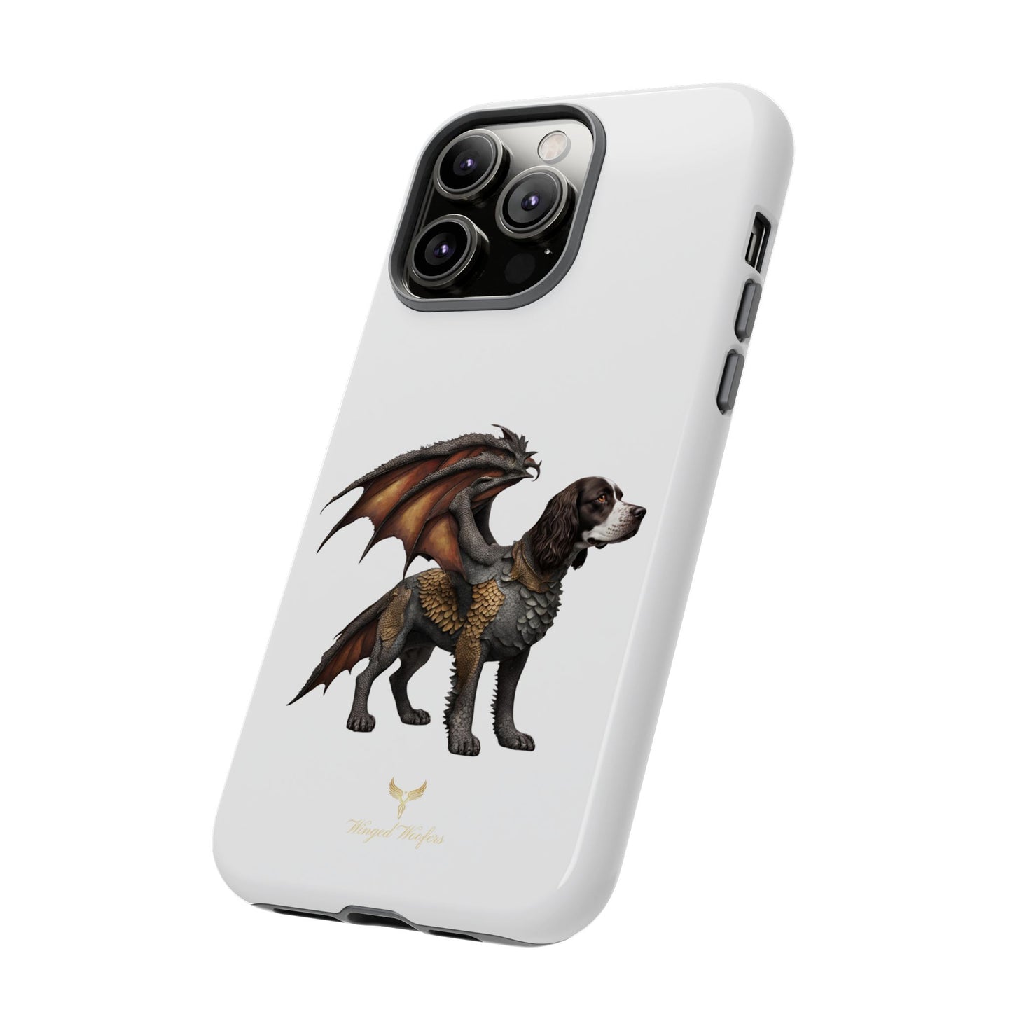 Fantasy Springer Spaniel as a Dragon Phone Case - Tough Cases for Pet Lovers