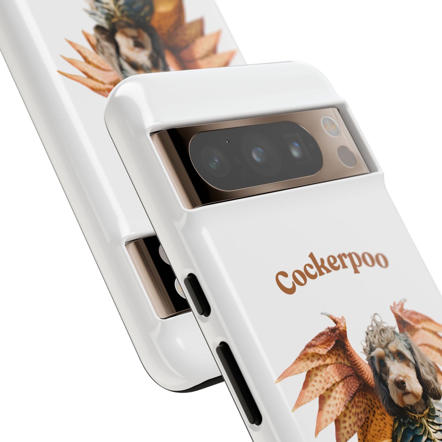 Cockerpoo Dragon Phone Case – Tough & Whimsical Pet Lover Gift