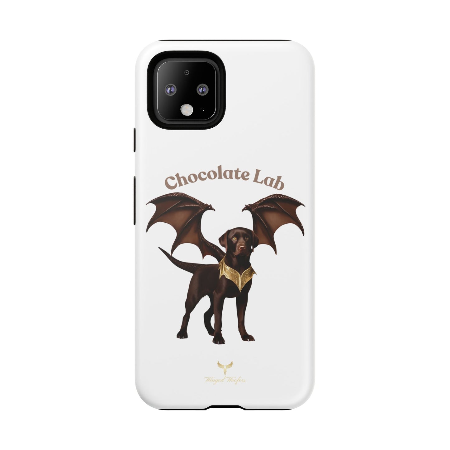 Chocolate Lab Dragon Phone Case - Tough & Stylish for Dog Lovers