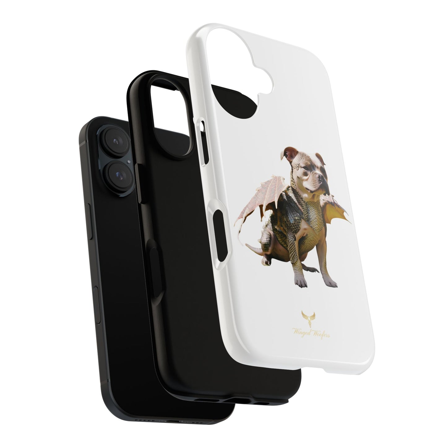 Staffordshire Bulldog Dragon Tough Phone Case - Unique Animal Design for Pet Lovers