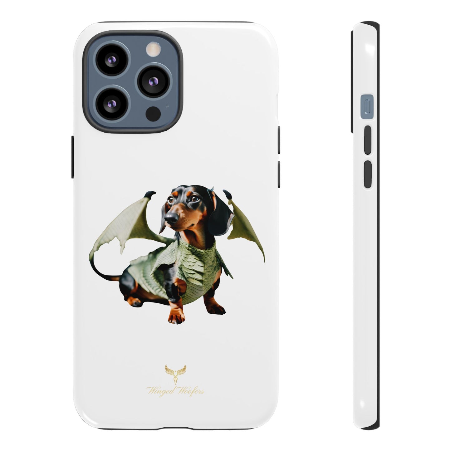 Whimsical Dragon Dog Phone Case - Tough Cases for Pet Lovers