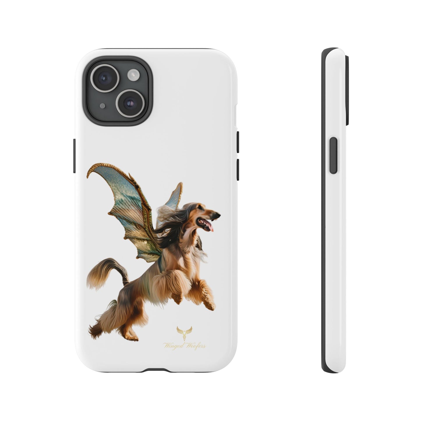 Magical Afghan Hound Dog Phone Case - Tough Cases with Winged Design