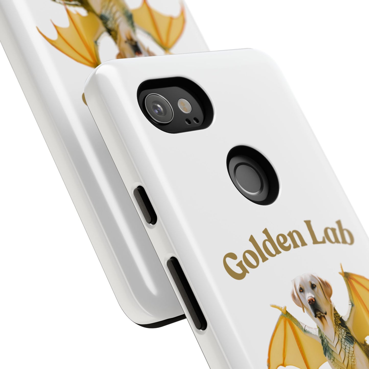 Golden Lab Dragon Phone Case - Tough Protection with a Fun Twist