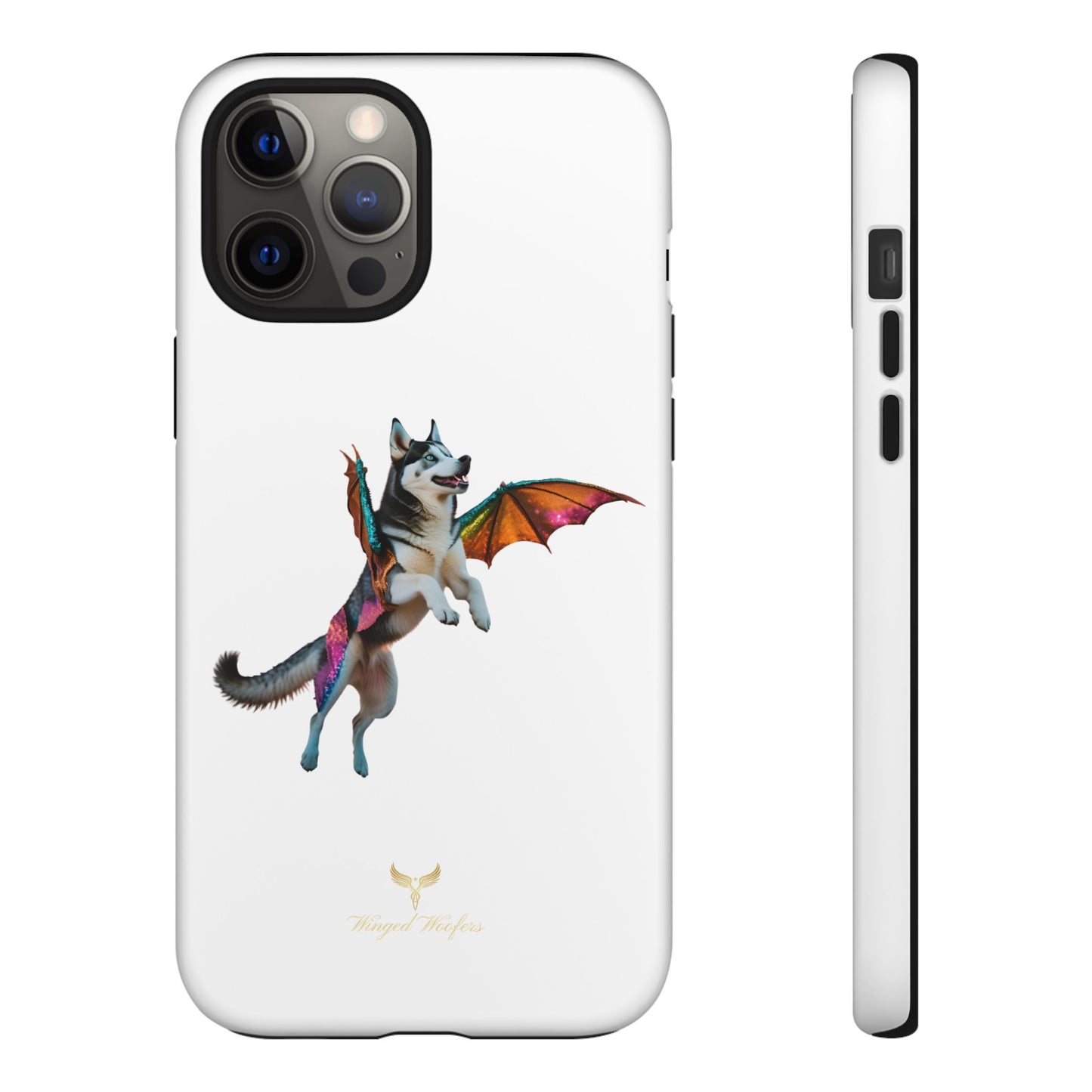 Magical Husky Pet Phone Case - Winged Dog Design | Tough Cases | Unique Animal Lover Gift