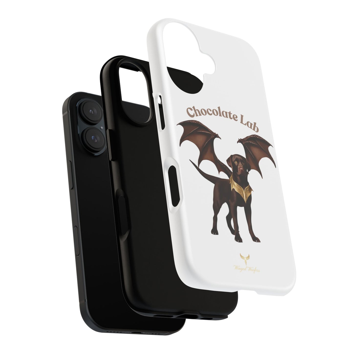 Chocolate Lab Dragon Phone Case - Tough & Stylish for Dog Lovers