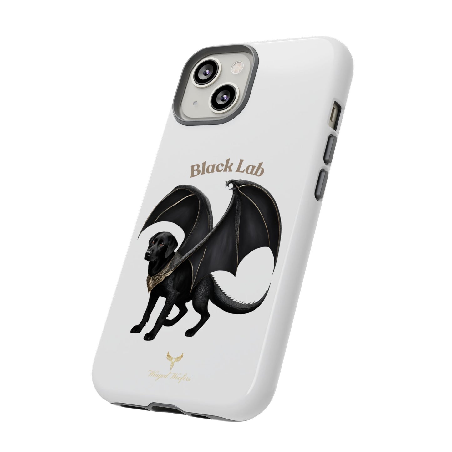 Black Labrador Dragon Case - Tough Phone Case for Pet Lovers