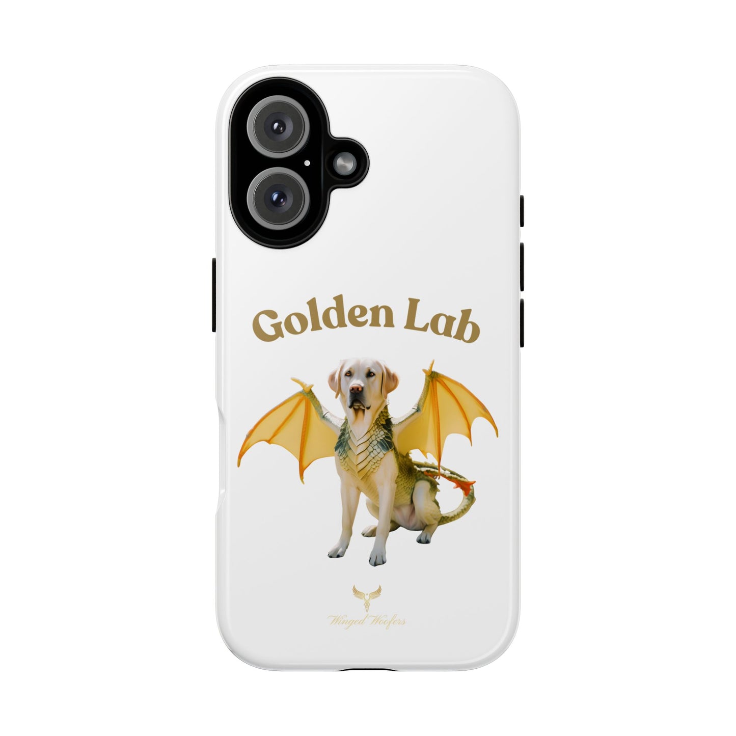 Golden Lab Dragon Phone Case - Tough Protection with a Fun Twist