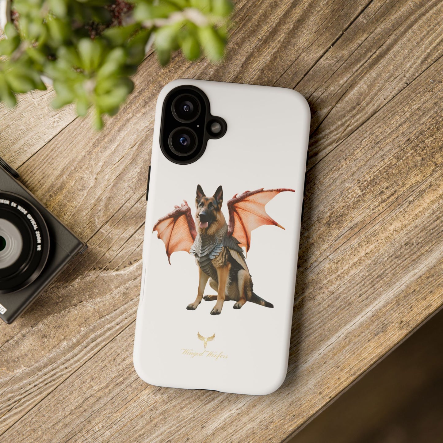 Mythical German Shepherd with Wings Dog iPhone Case | Tough Cases for Pet Lovers