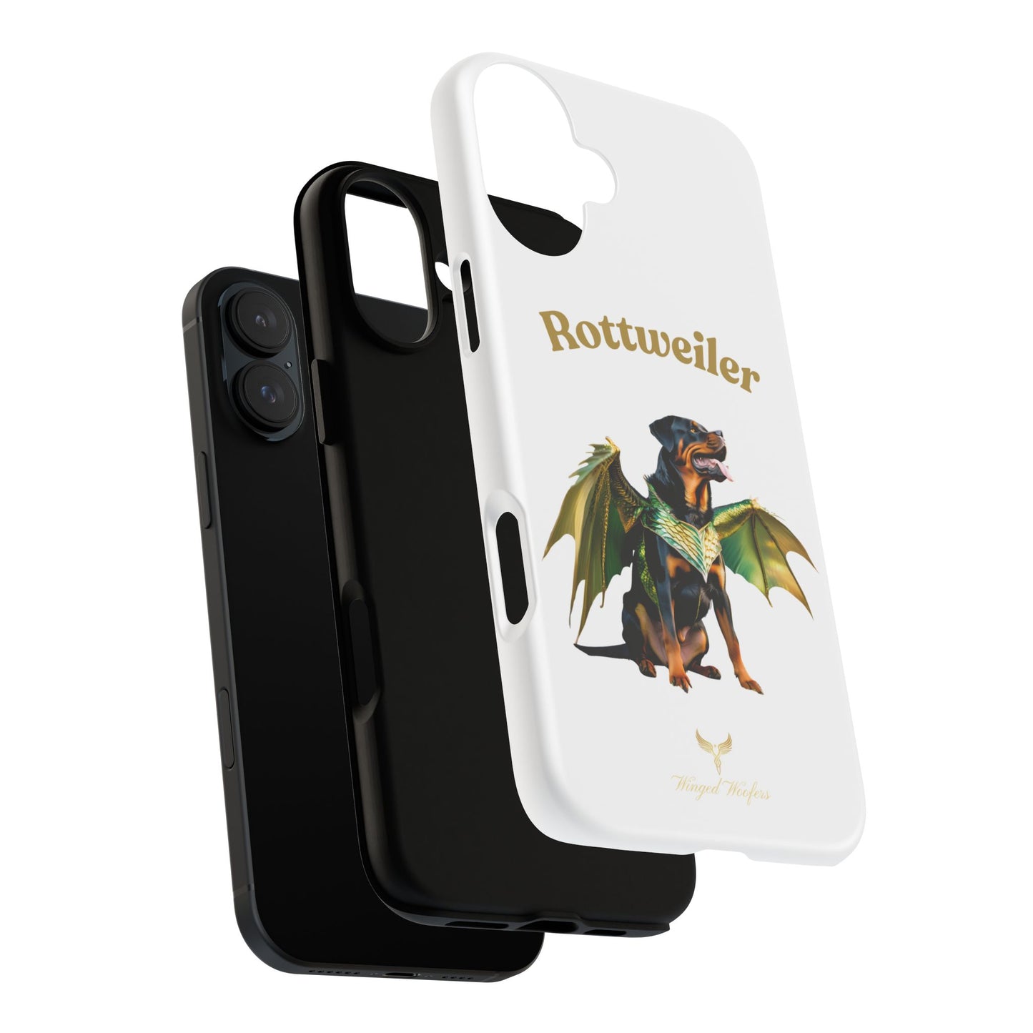 Rottweiler Dragon Wings Phone Case - Tough Cases for Dog Lovers