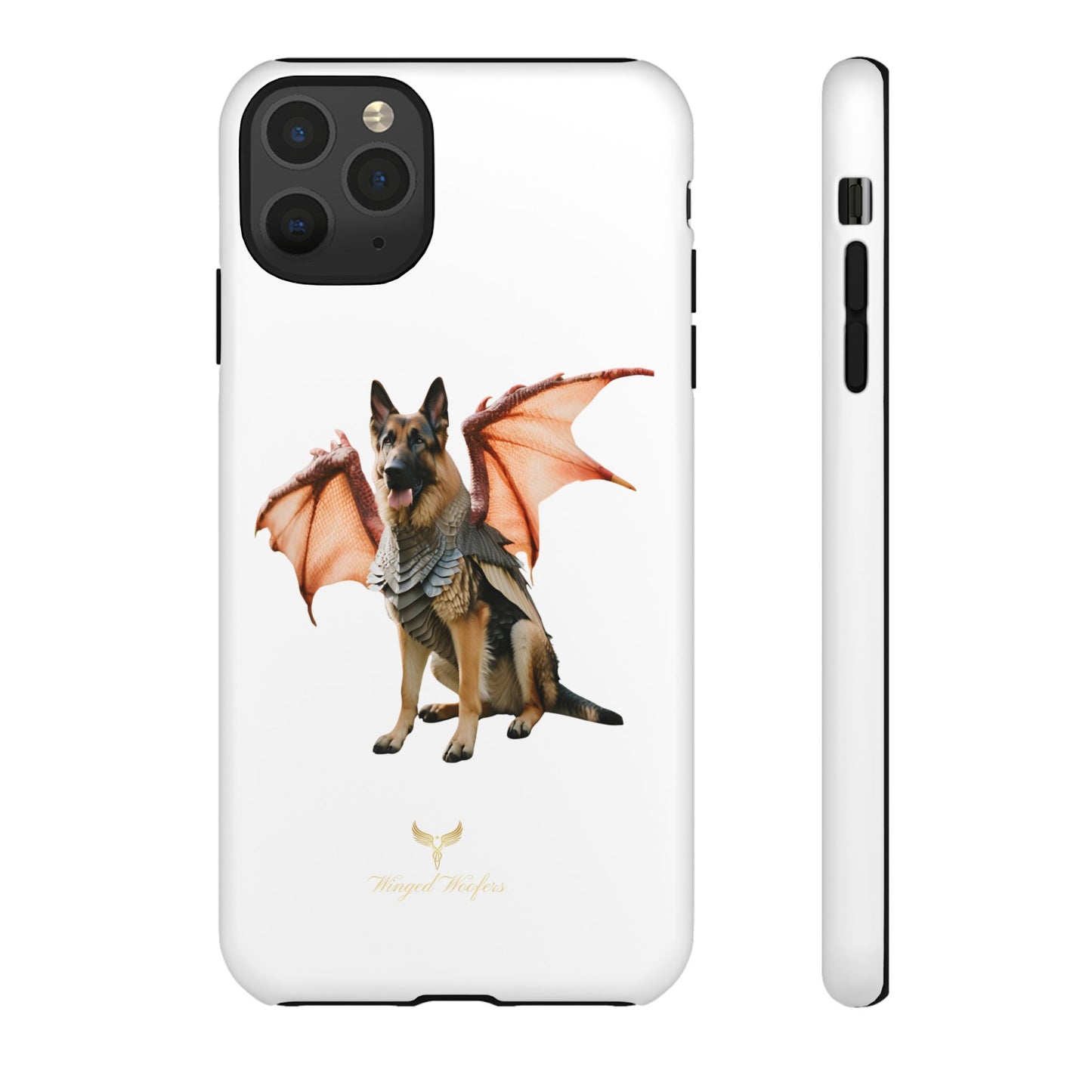 Mythical German Shepherd with Wings Dog iPhone Case | Tough Cases for Pet Lovers