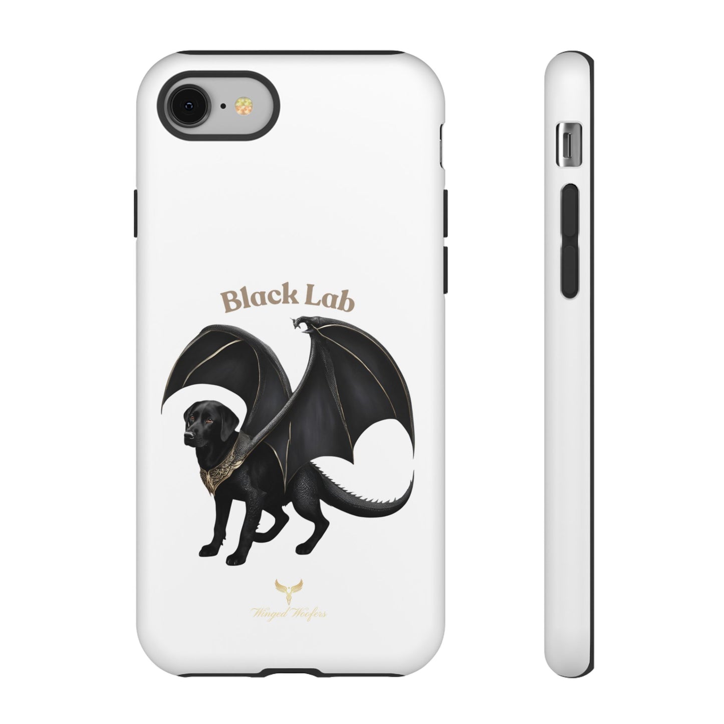 Black Labrador Dragon Case - Tough Phone Case for Pet Lovers