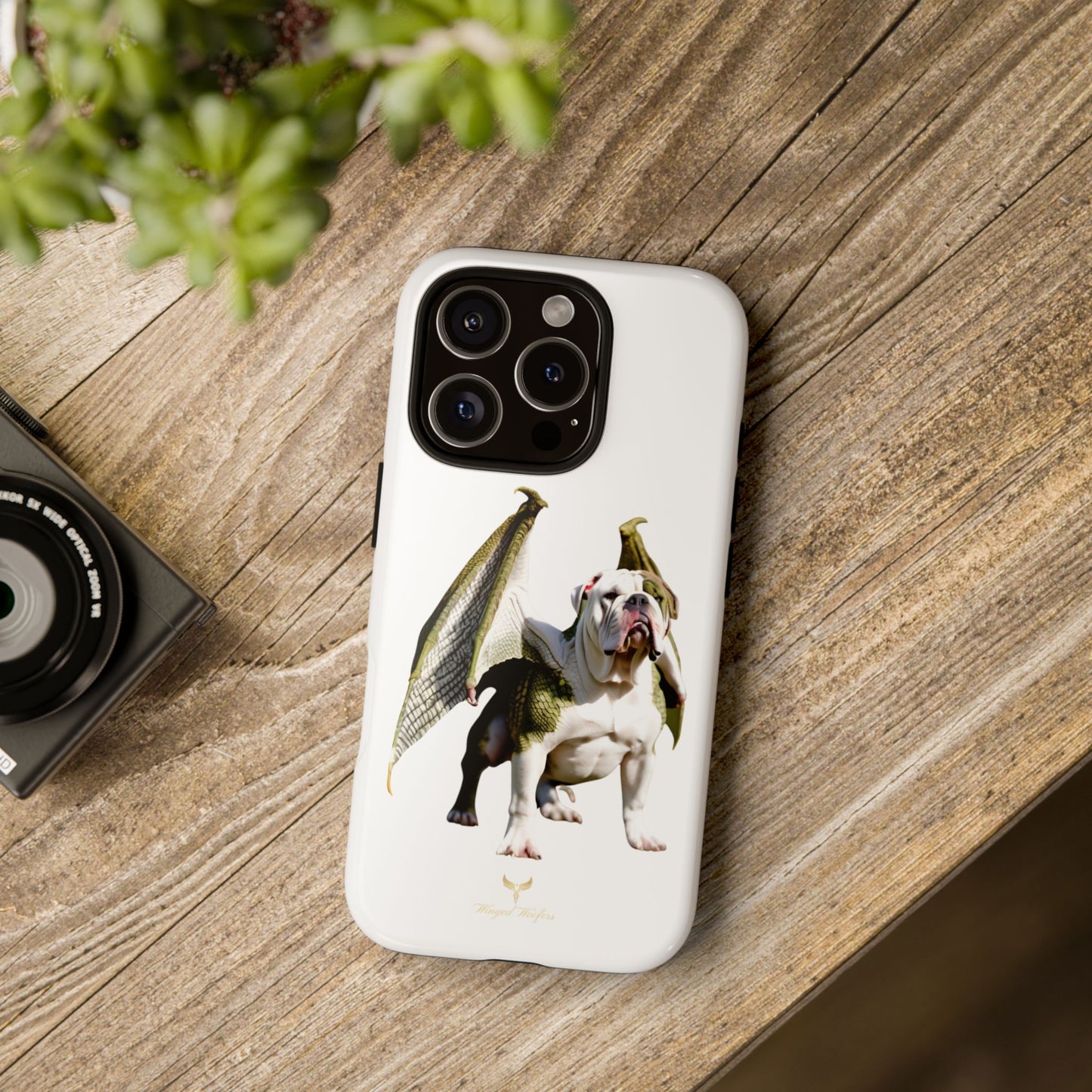 English Bulldog Dragon Phone Case - Tough & Unique Design