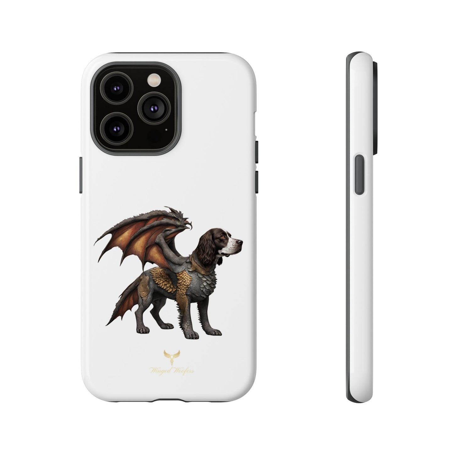 Fantasy Springer Spaniel as a Dragon Phone Case - Tough Cases for Pet Lovers