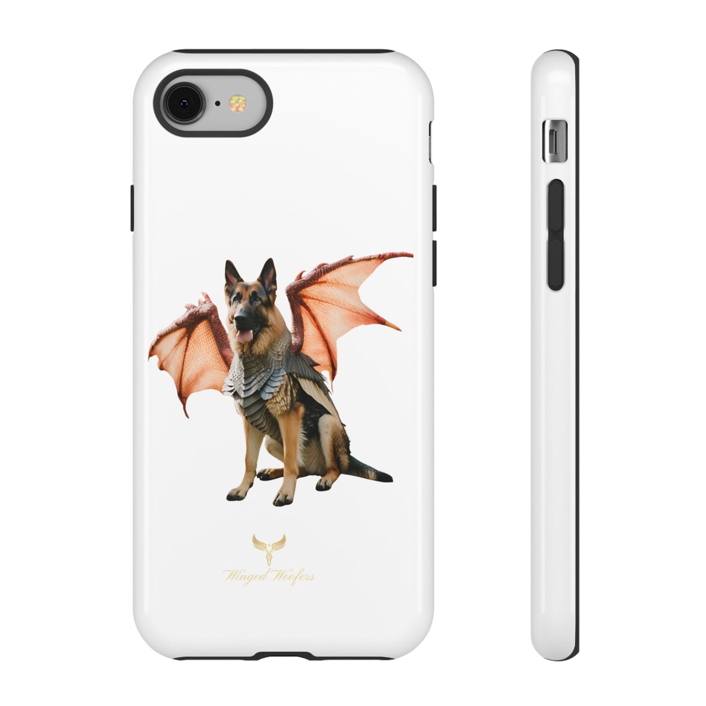 Mythical German Shepherd with Wings Dog iPhone Case | Tough Cases for Pet Lovers