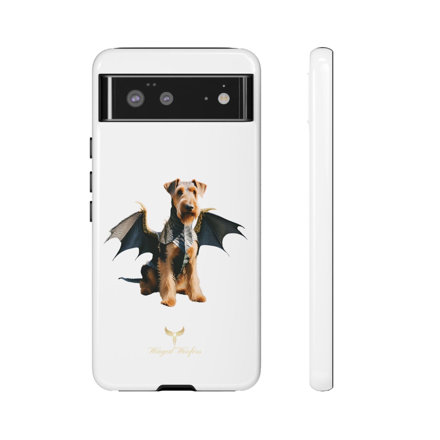 Cool Dragon Airedale Terrier Dog Phone Case - Tough Cases for Pet Lovers