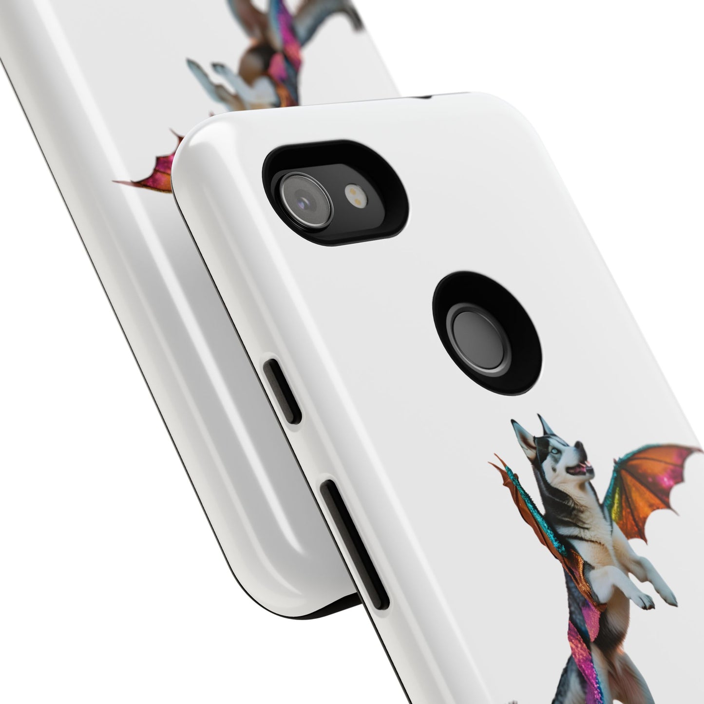 Magical Husky Pet Phone Case - Winged Dog Design | Tough Cases | Unique Animal Lover Gift