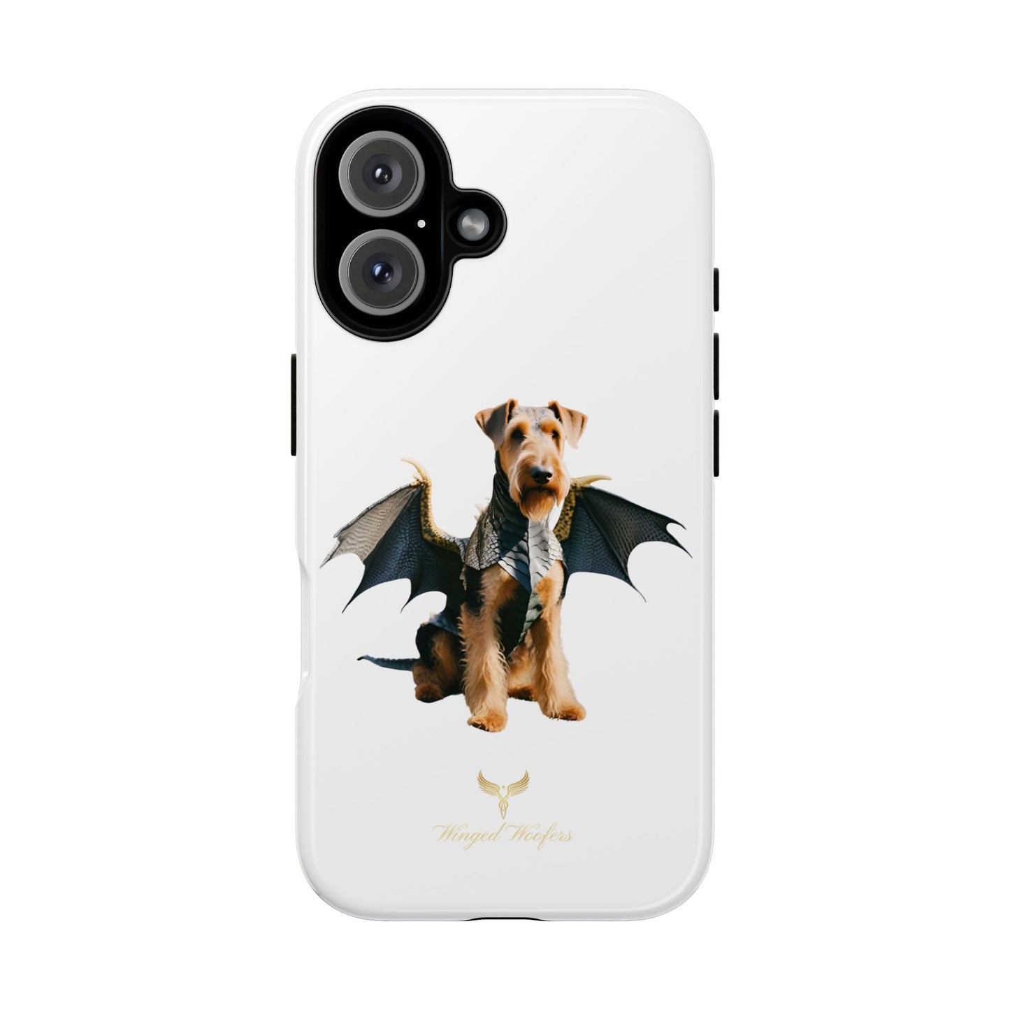 Cool Dragon Airedale Terrier Dog Phone Case - Tough Cases for Pet Lovers