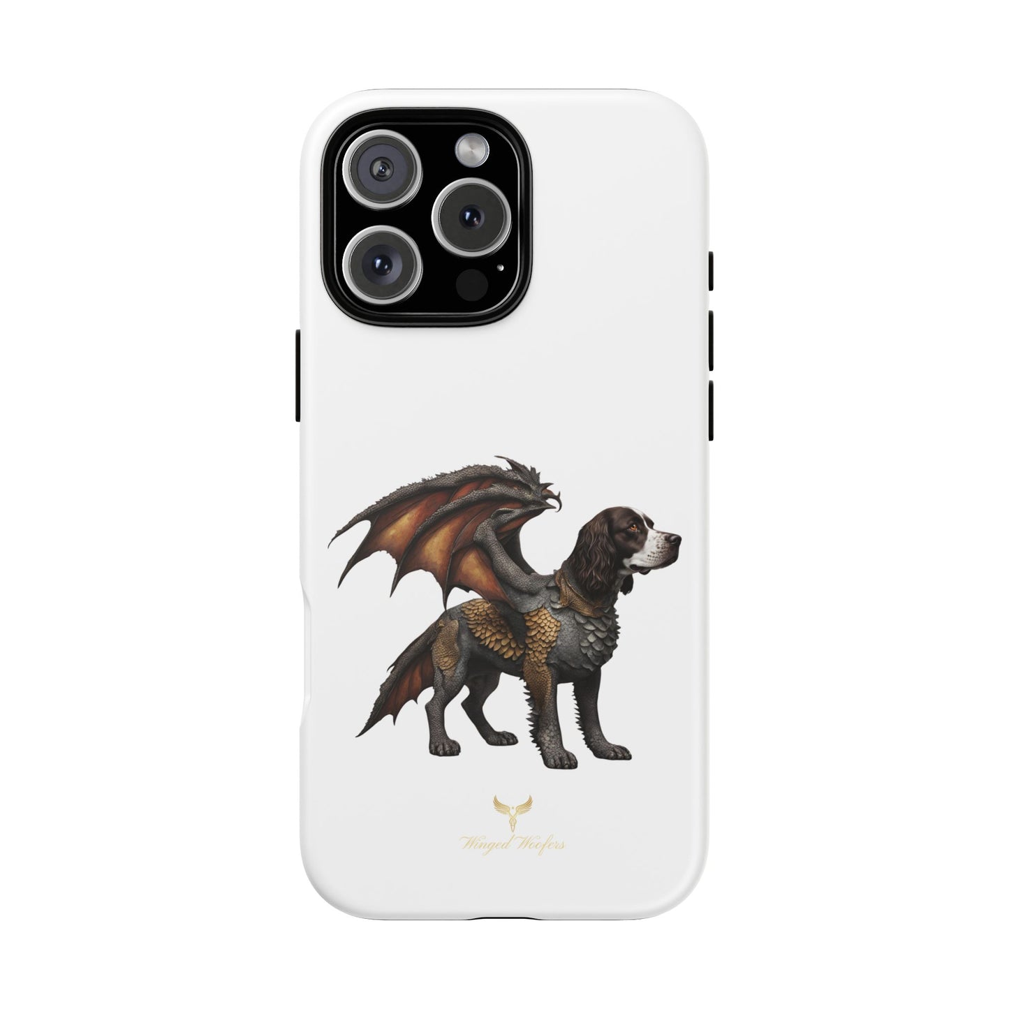 Fantasy Springer Spaniel as a Dragon Phone Case - Tough Cases for Pet Lovers