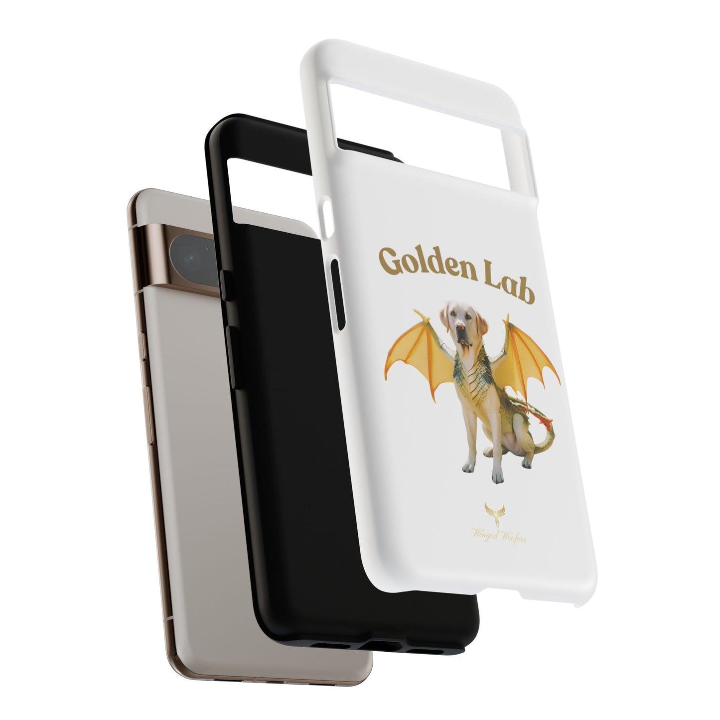 Golden Lab Dragon Phone Case - Tough Protection with a Fun Twist