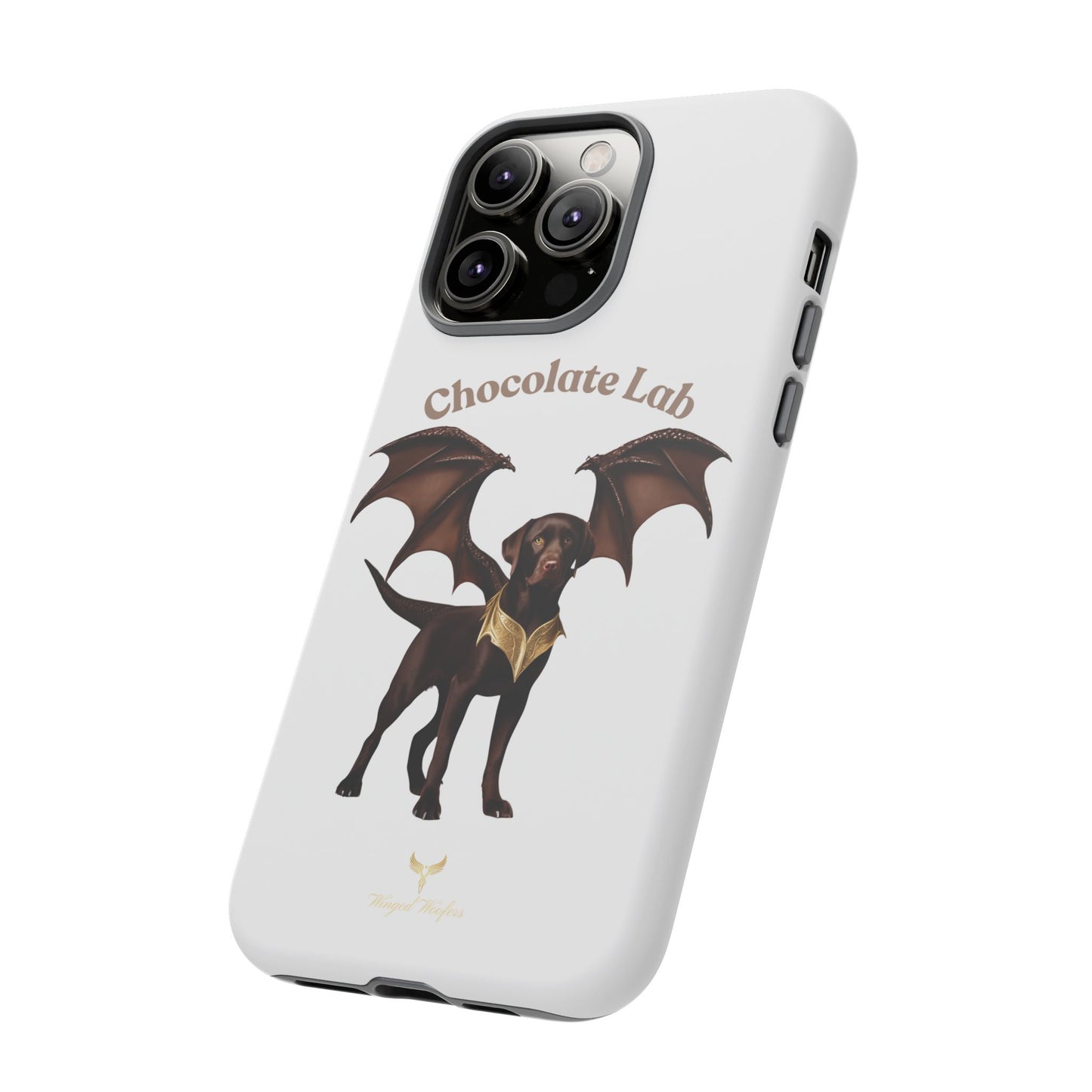 Chocolate Lab Dragon Phone Case - Tough & Stylish for Dog Lovers