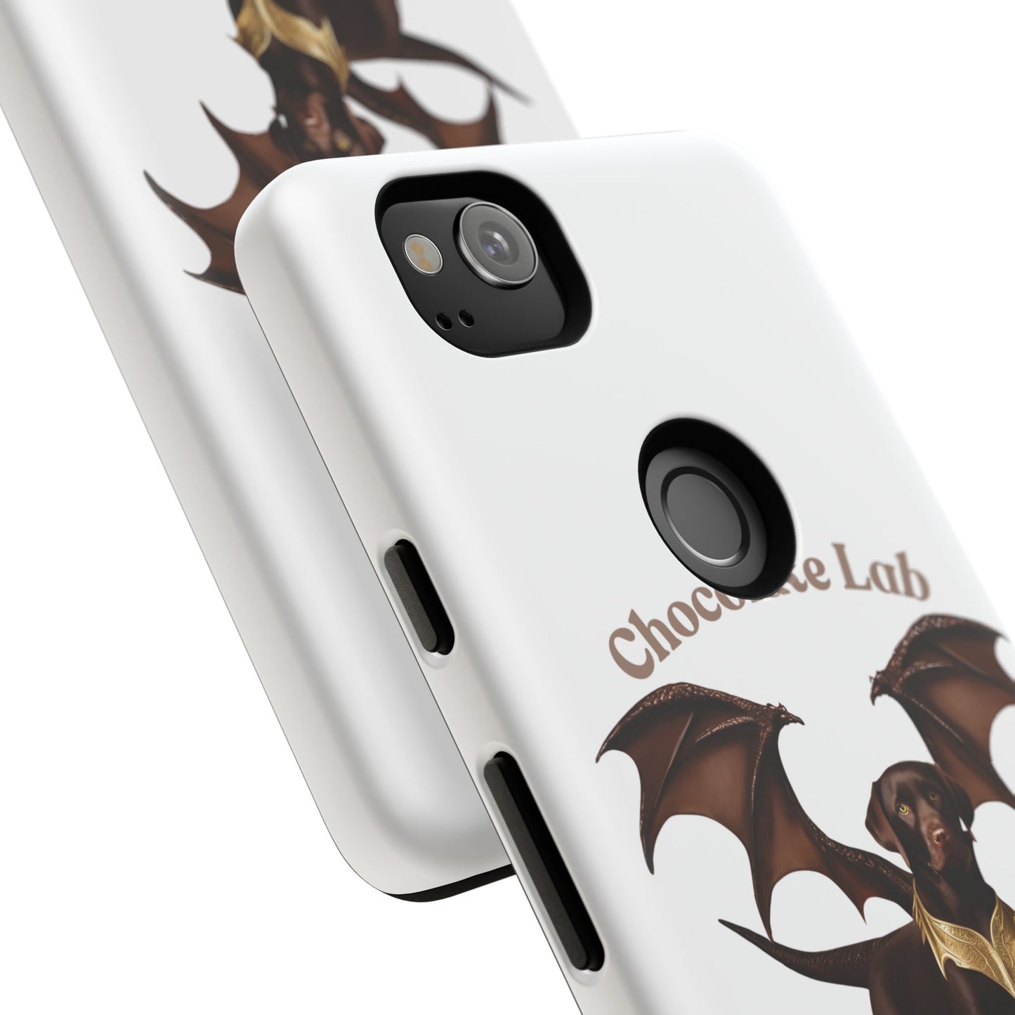 Chocolate Lab Dragon Phone Case - Tough & Stylish for Dog Lovers