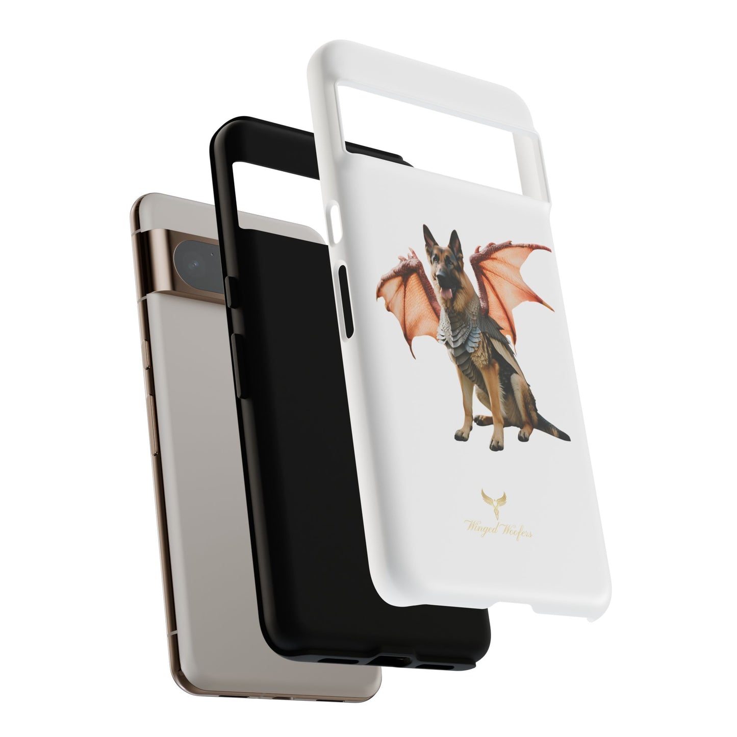 Mythical German Shepherd with Wings Dog iPhone Case | Tough Cases for Pet Lovers