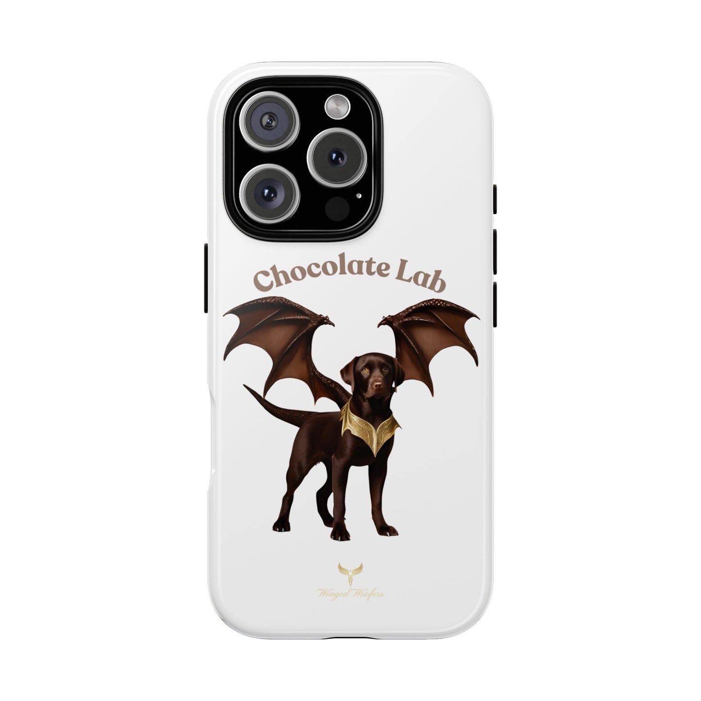 Chocolate Lab Dragon Phone Case - Tough & Stylish for Dog Lovers