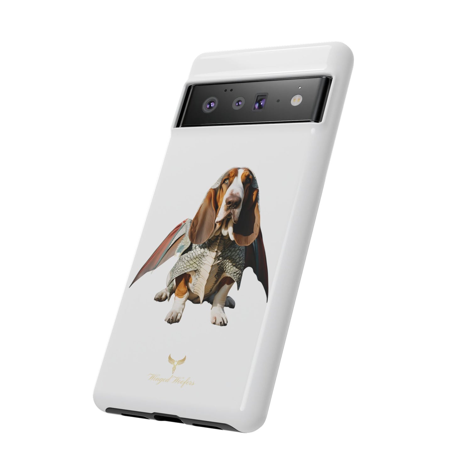 Whimsical Basset Hound Dog Phone Case - Tough Cases for Animal Lovers